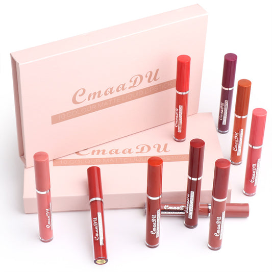 10 Color Lip Gloss Set